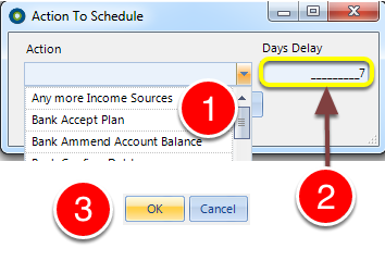 Choose the Scheduled Actions