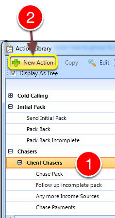 Create a New Action