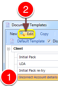 Select the Document to Edit