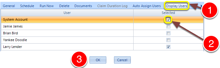 Choose which Users can run this Action