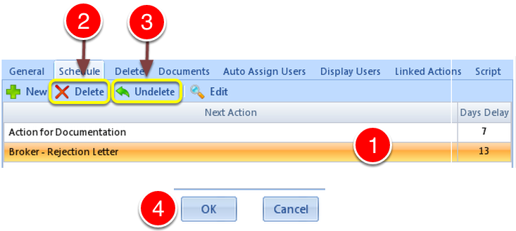 Delete an Action