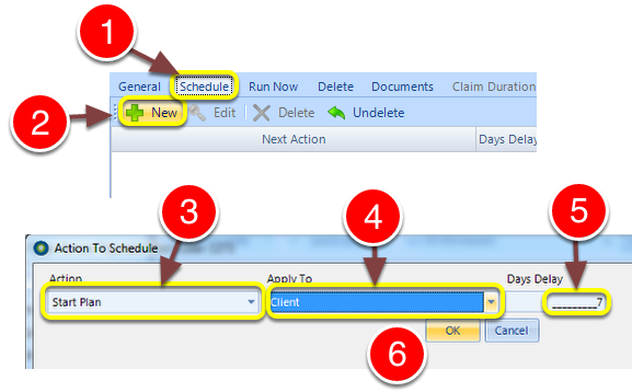 Create a New Schedule