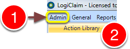 Open the Action Library