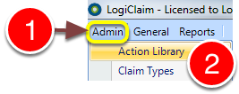 Open the Action Library