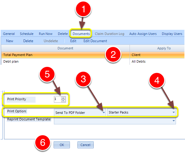 Configure the Documents