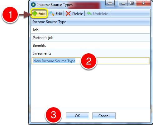 Add more Income Sources