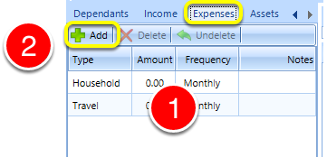 Add client's Expenses
