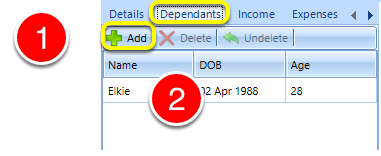 Create Client Dependents