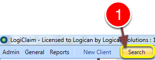 Open the Search window
