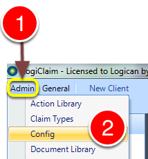 Open the Config window