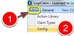 Open the Config menu