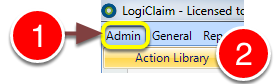 Open the Action Library