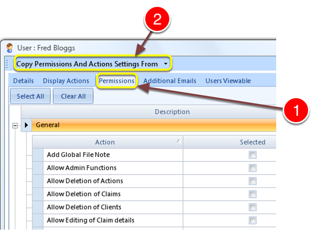 Copy Users Permissions