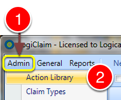 Open the Action Library