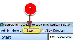 Open the Search window