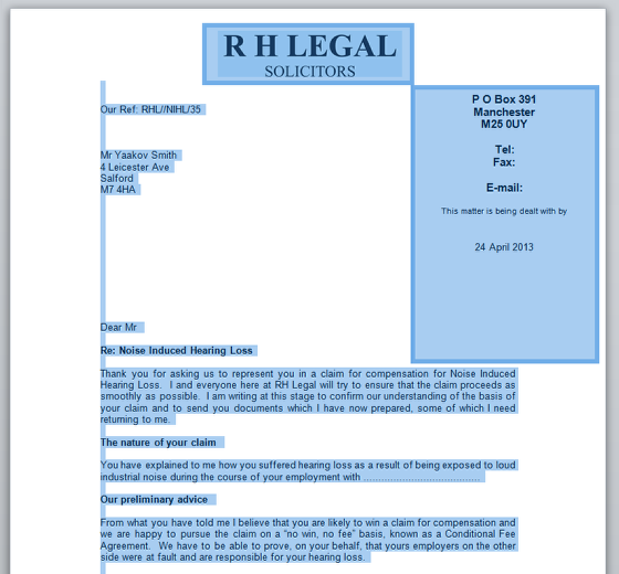 The document is displayed for editing
