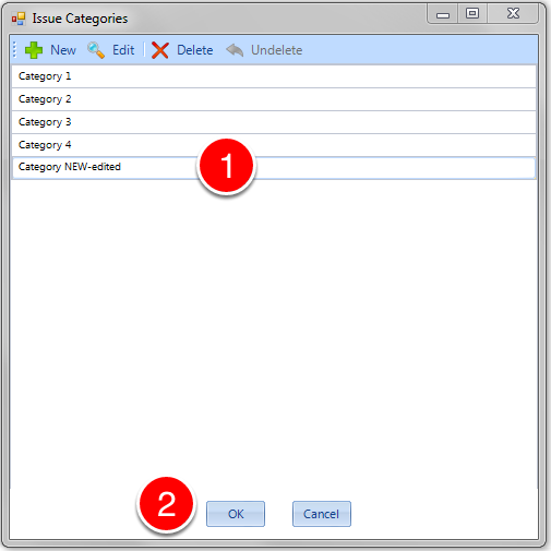 Edit an Issue Category