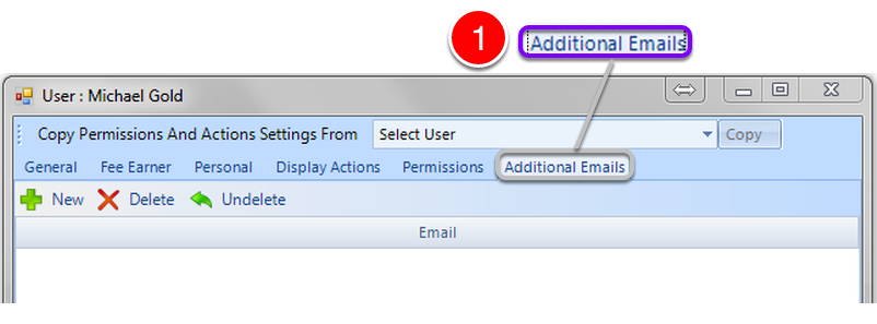Additional Email Addresses