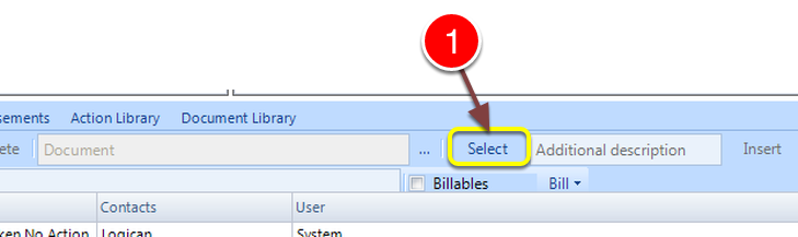 Select the Attachment