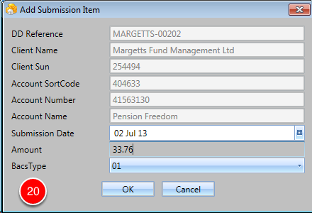 Add Submission Item