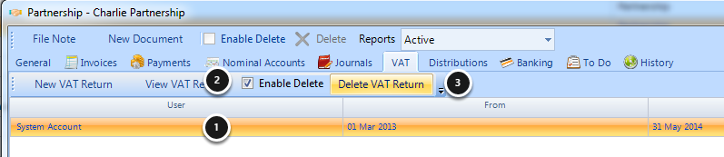Open company and Go to VAT Tab