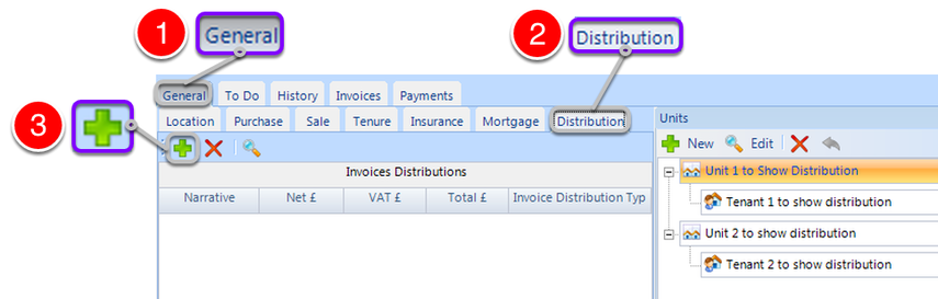 Open the Distribution Window
