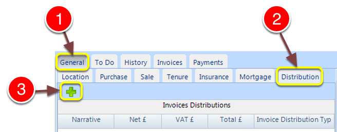 Open the new Distribution window