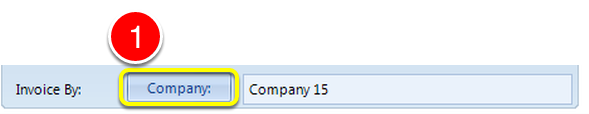 Select Invoice on Behalf of Company
