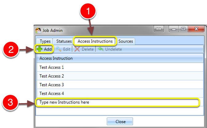 Add Access Instructions