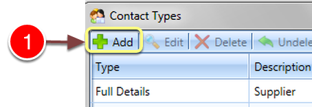 Add a Contact Type