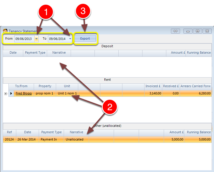 If required Export the Statement to Excel