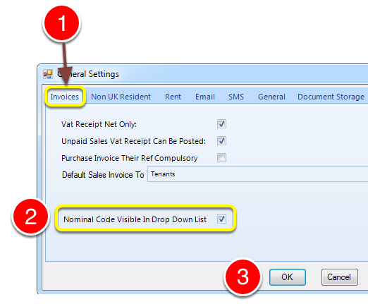 The General Settings Window