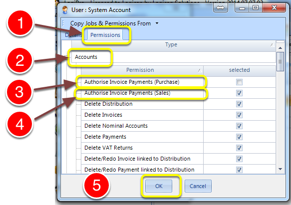 Change the Permissions