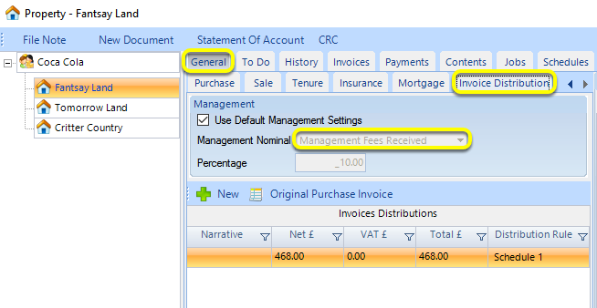 Invoice Distribution Management Nominal Account
