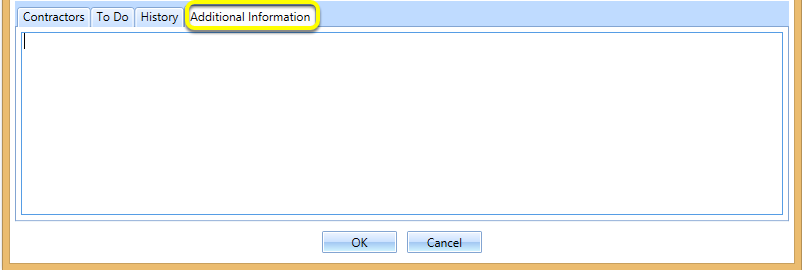 Additional Information Tab