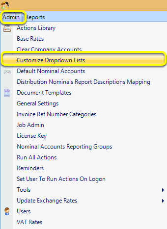 Drop Down List Configuration