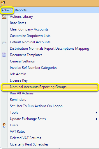 Nominal Accounts Groups Setup