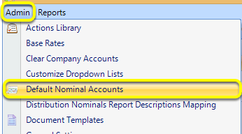 Add Nominal Accounts
