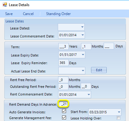 Rental Schedule Days In Advance
