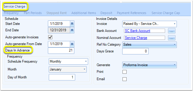 Lease Details - Monthly Tenant