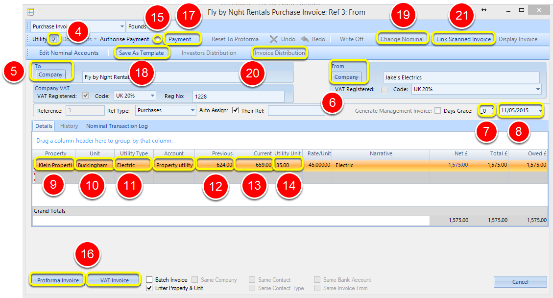 Utility Invoice